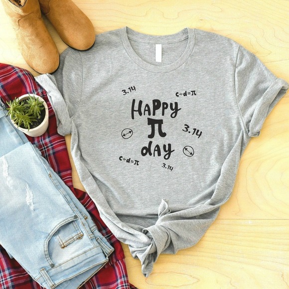 Happy Pi Day Shirt, Pi Shirt, Pi Symbol Shirt, Maths Lover Shirt, Maths Teacher - Picture 1 of 2